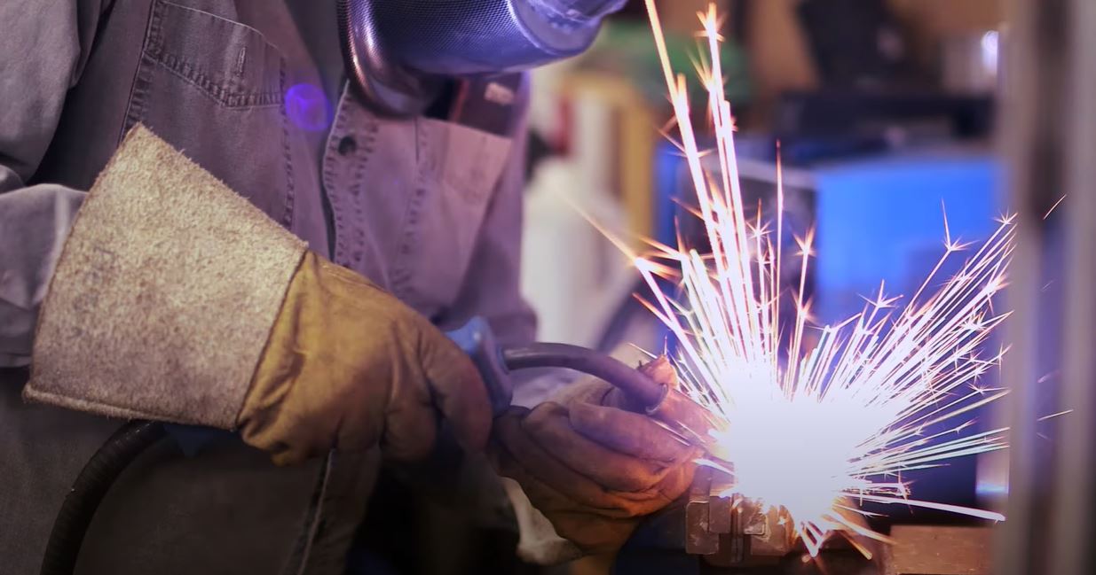 Close up image of welding
